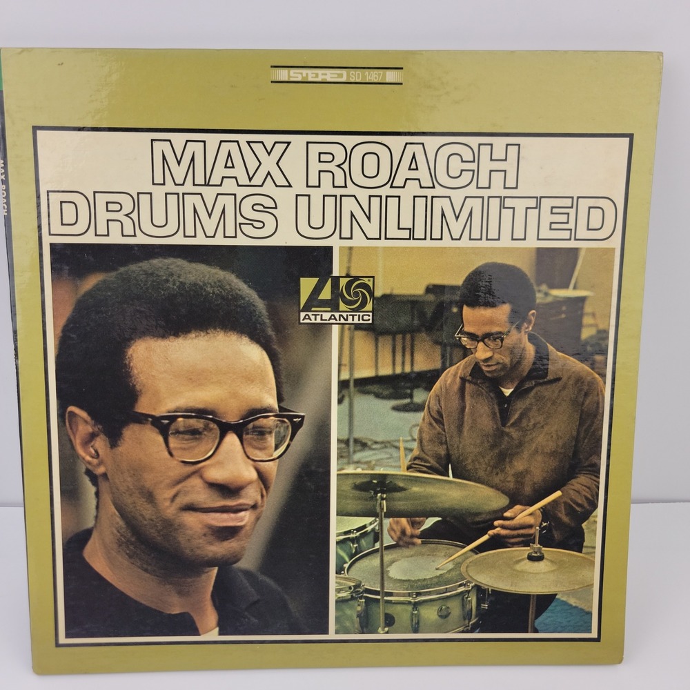 Max Roach Drums Unlimited Vinyl LP Atlantic SD 1467 Signed Cover Unauthenticated